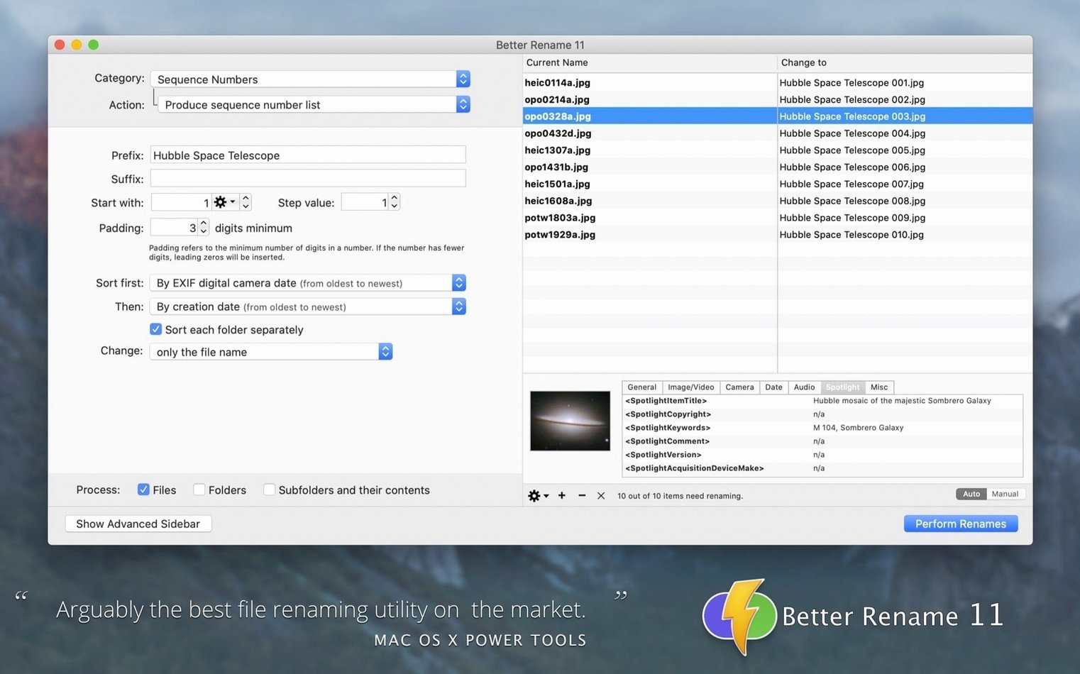 A Better Finder Rename visual 2 A Better Finder Rename close-up 2