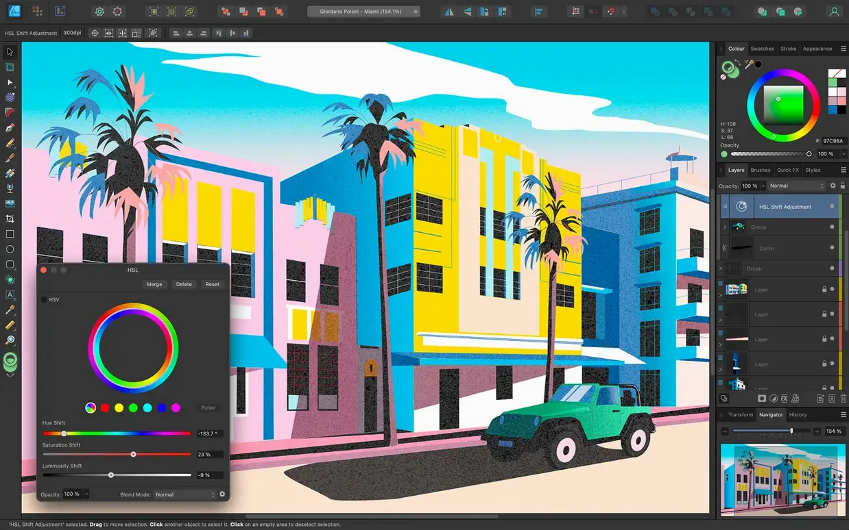 Affinity Designer close-up 3