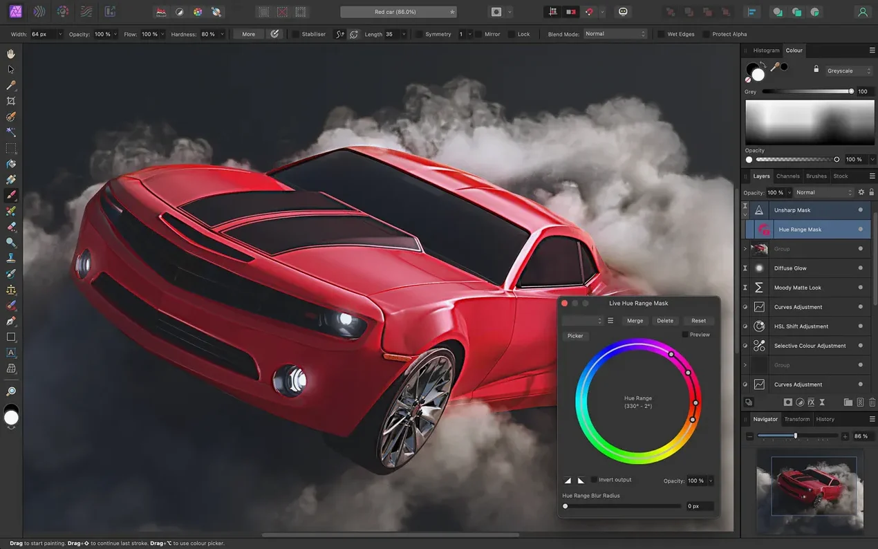 Affinity Photo — glimpse 1 Overview of Affinity Photo — affinity photo 2 mac