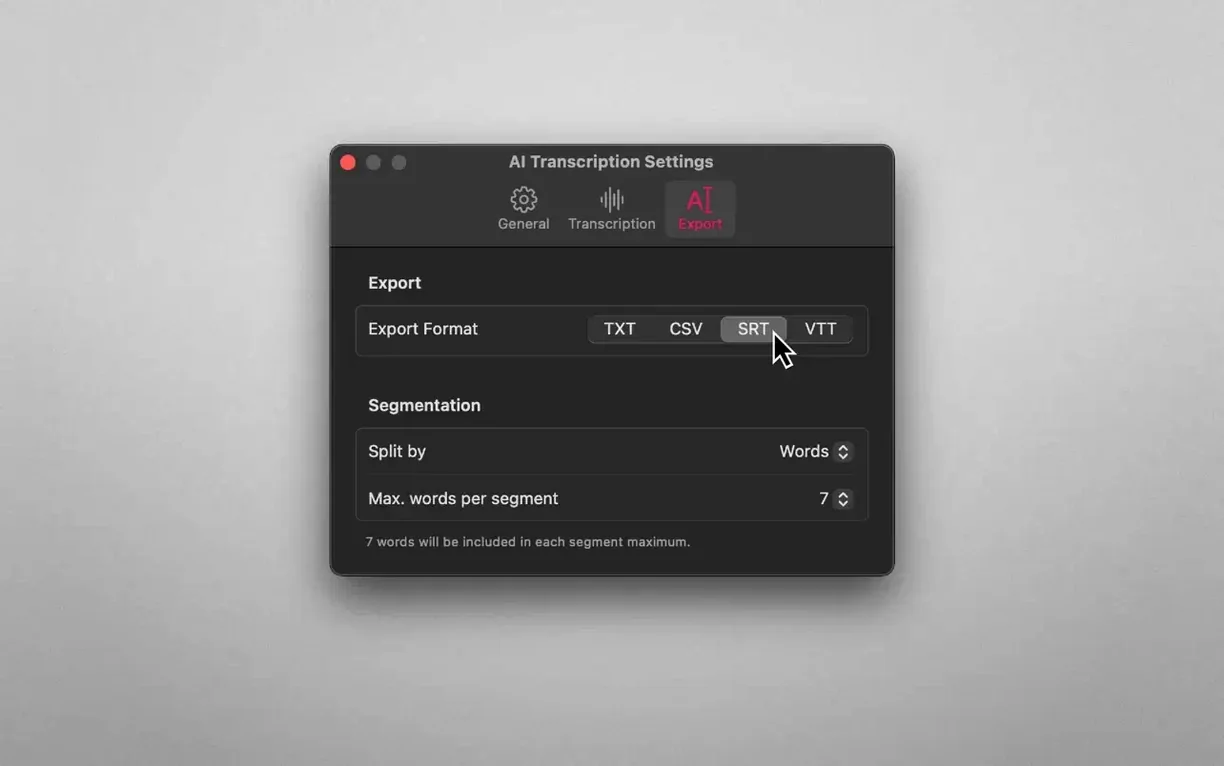 AI Transcription close-up 4