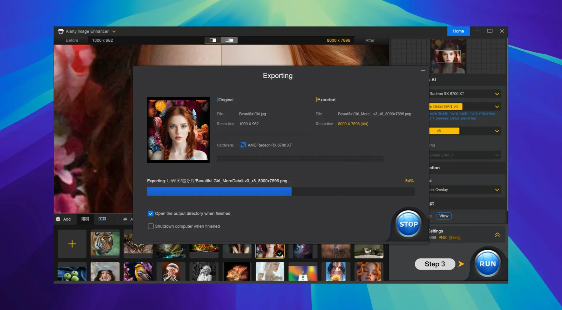 Aiarty Image Enhancer — glimpse 3 Aiarty Image Enhancer usage, image 3