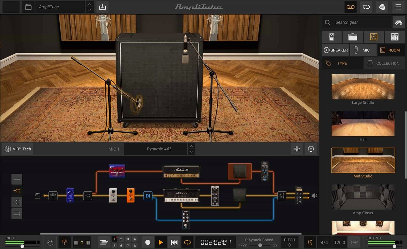 AmpliTube — glimpse 1 amplitube 5 max crack — first screen