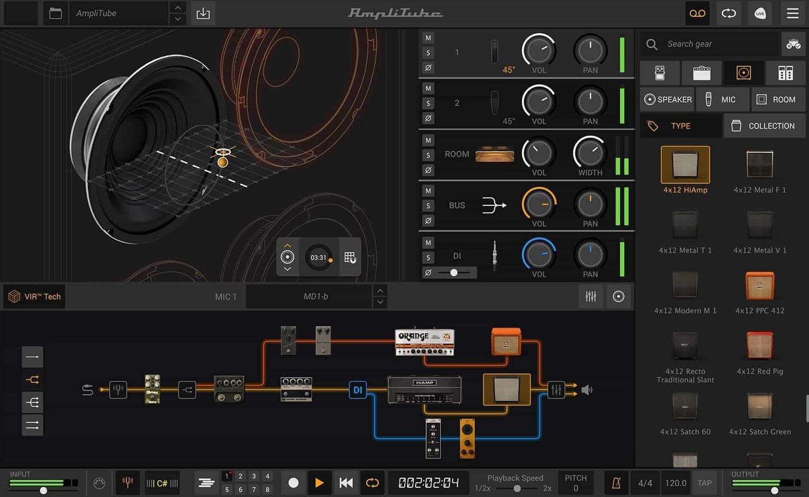 AmpliTube visual 5 AmpliTube close-up 5