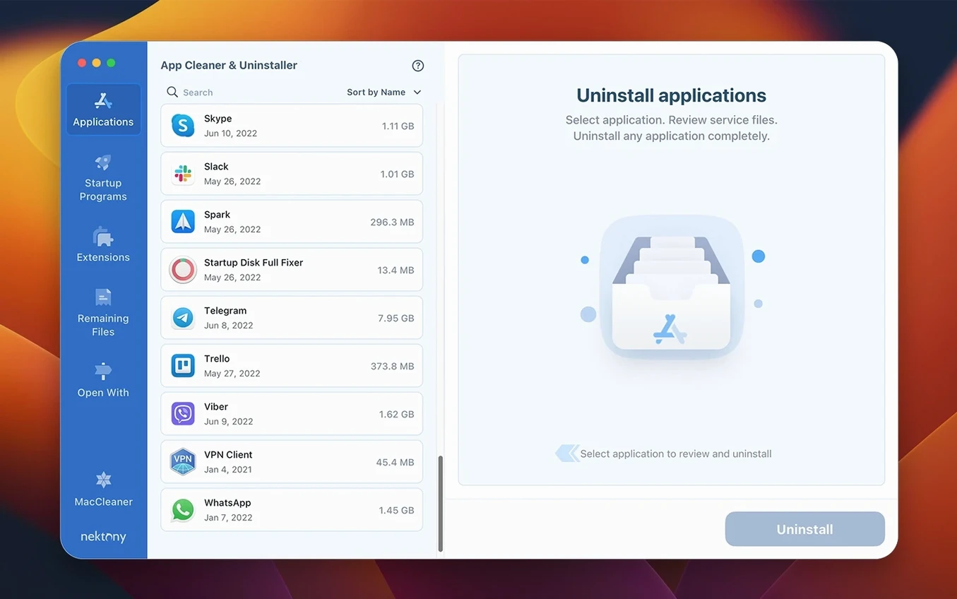 App Cleaner & Uninstaller visual 1 Overview of App Cleaner & Uninstaller — app cleaner & uninstaller