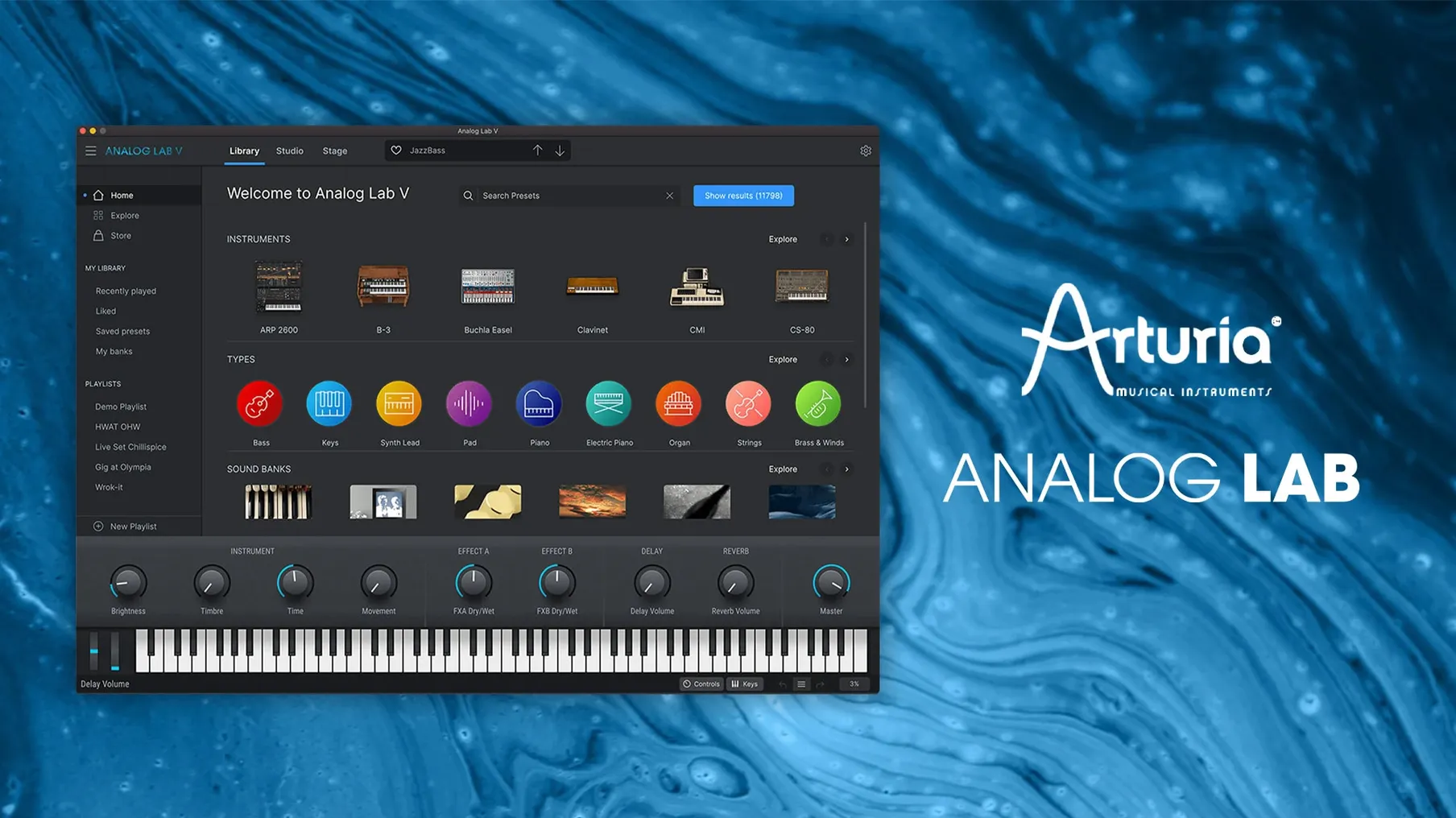 Arturia Analog Lab V — glimpse 1 Overview of Arturia Analog Lab V — arturia torrent mac