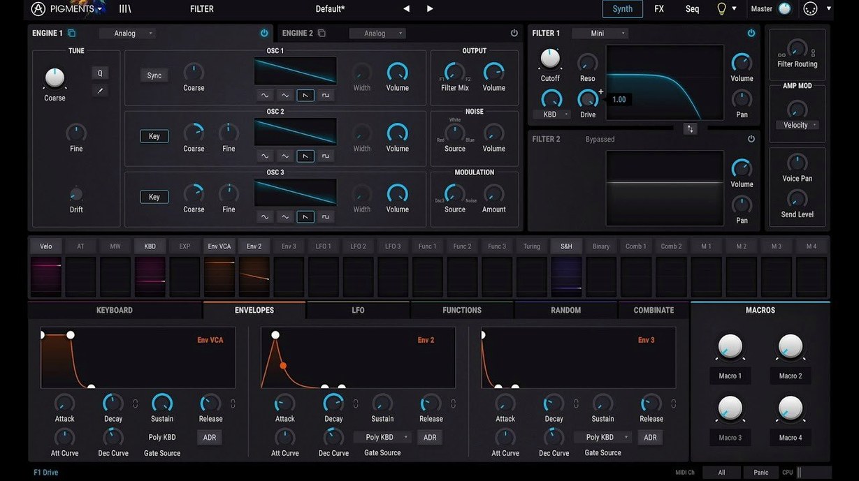 Arturia Pigments — glimpse 1 Overview of Arturia Pigments — arturia pigments 7 mac torrent
