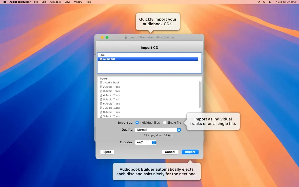 Audiobook Builder — glimpse 3 Audiobook Builder usage, image 3