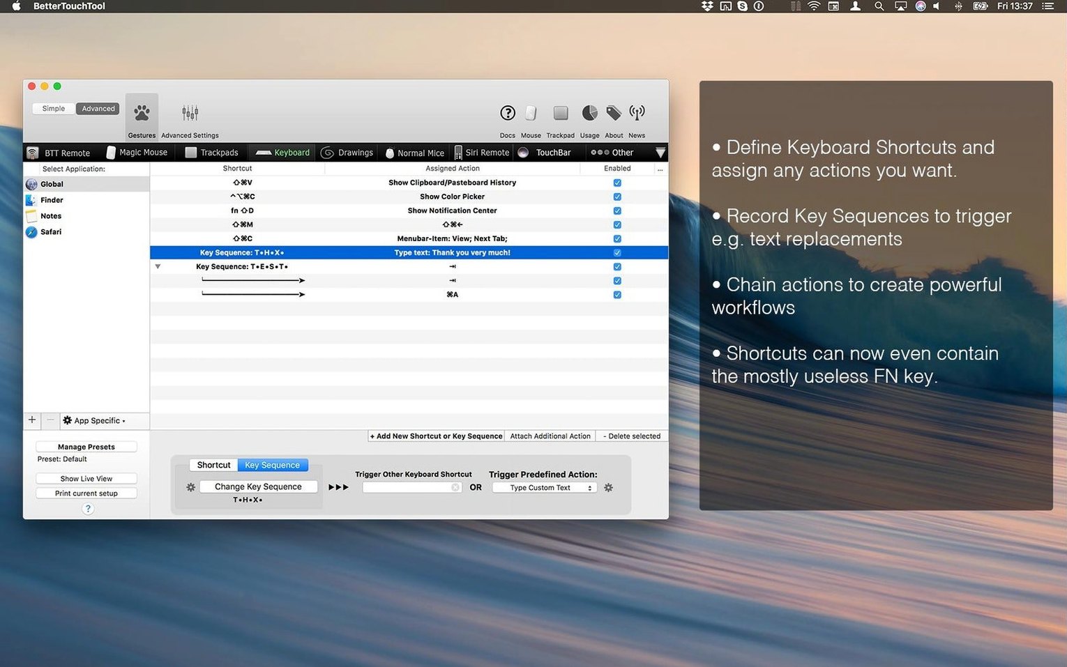 BetterTouchTool visual 3 BetterTouchTool close-up 3
