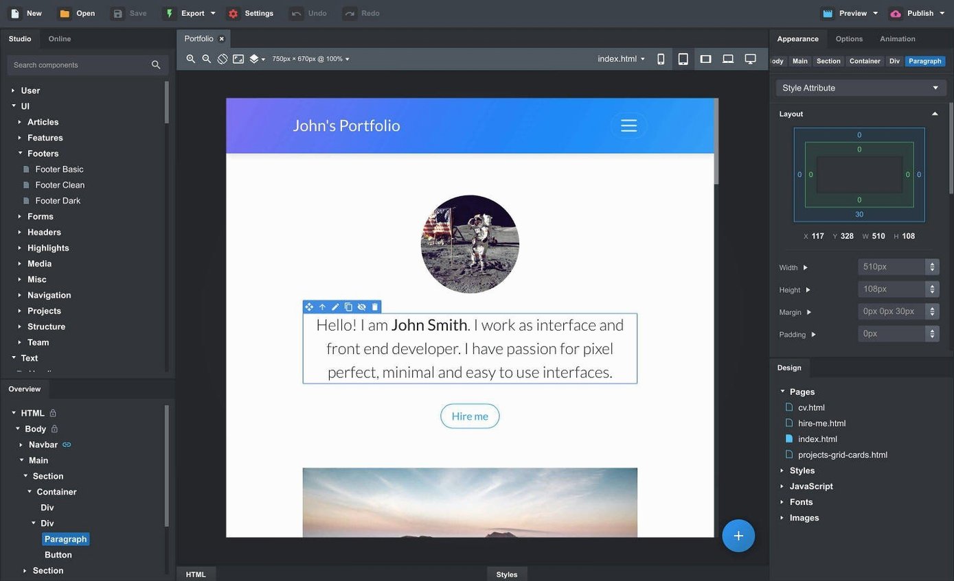 Overview of Bootstrap Studio — bootstrap studio mac