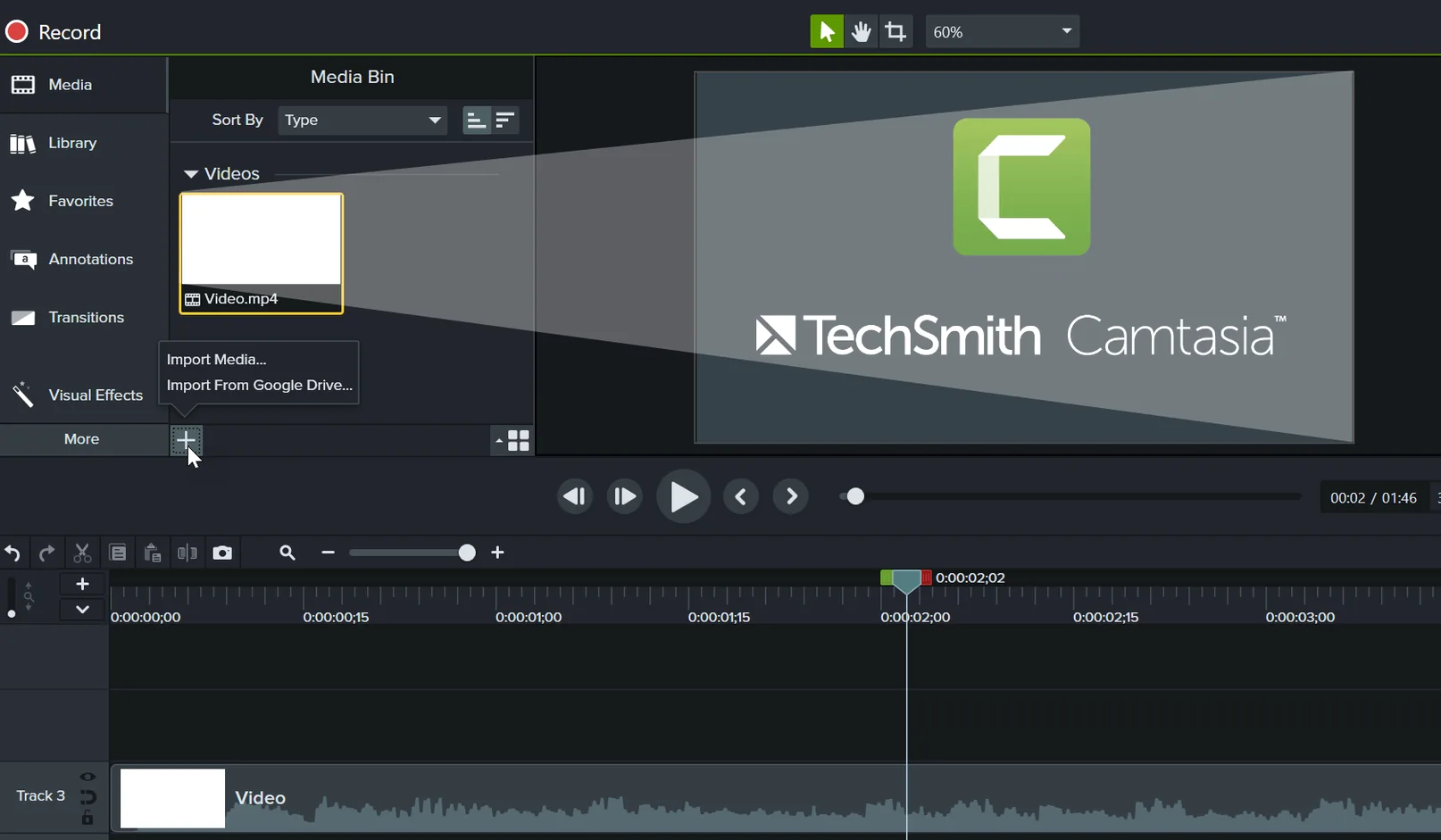 Camtasia — glimpse 2 Camtasia usage, image 2