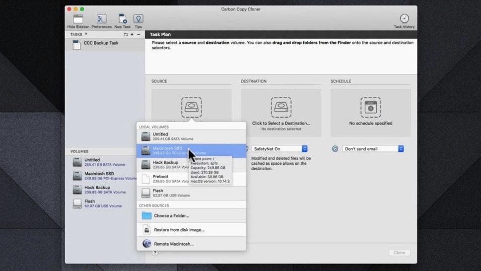 Carbon Copy Cloner visual 2 Carbon Copy Cloner close-up 2