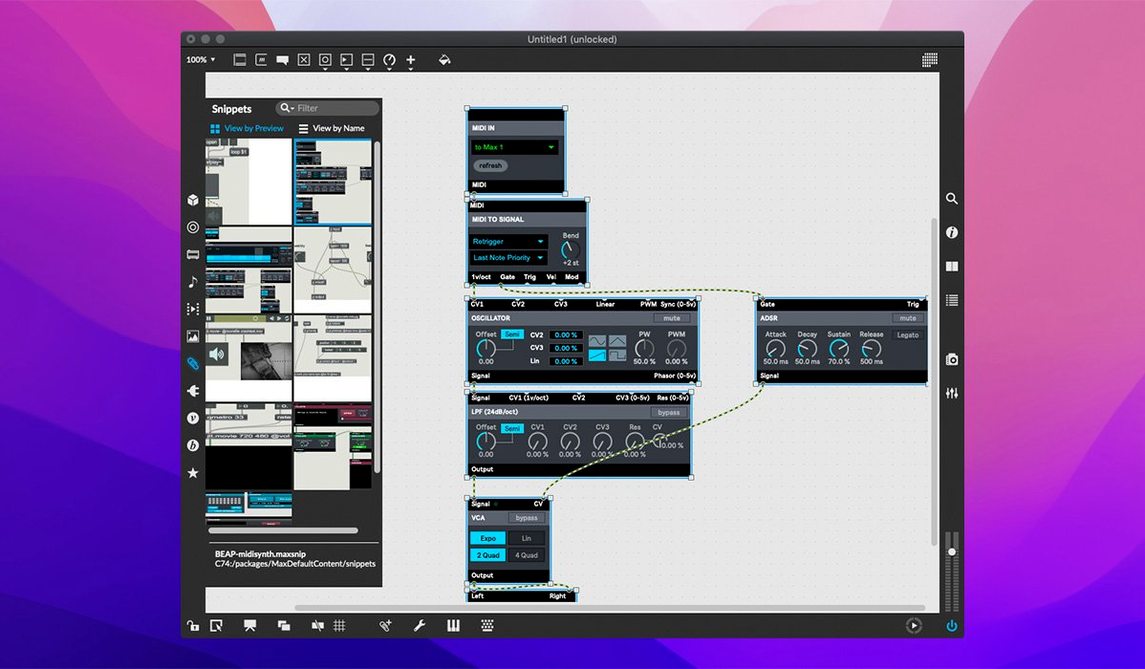 Cycling '74 Max — glimpse 1 Overview of Cycling '74 Max — max msp download crack