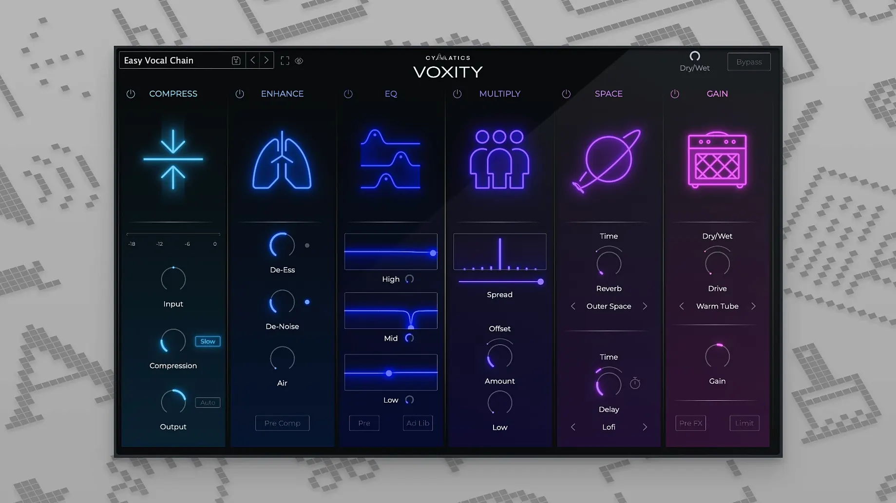 Overview of Cymatics VOXITY — voxity plugin
