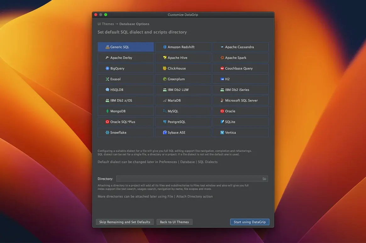 datagrip torrent macos — first screen