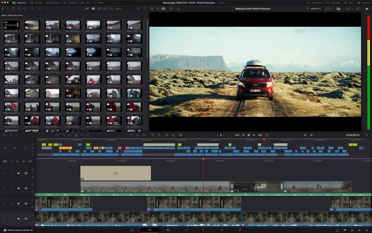DaVinci Resolve Studio visual 1 davinci resolve studio torrent — first screen