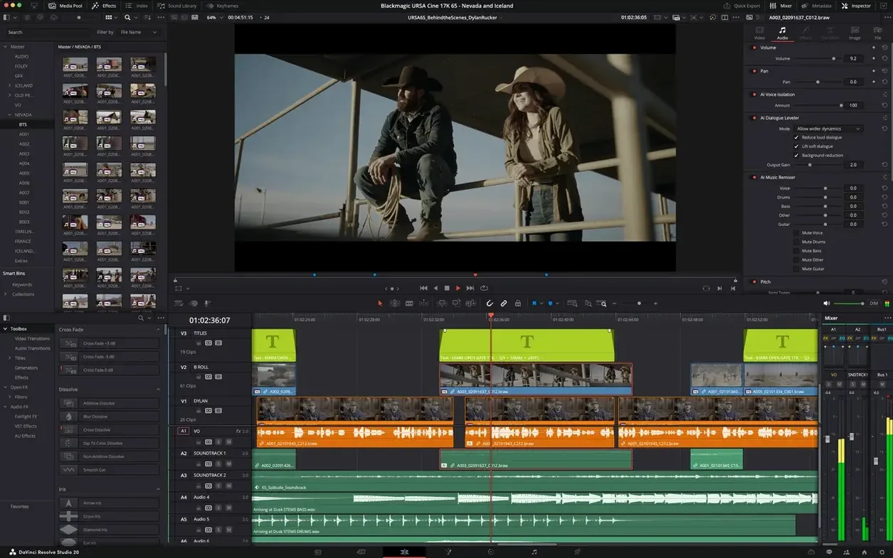 DaVinci Resolve Studio visual 2 DaVinci Resolve Studio close-up 2