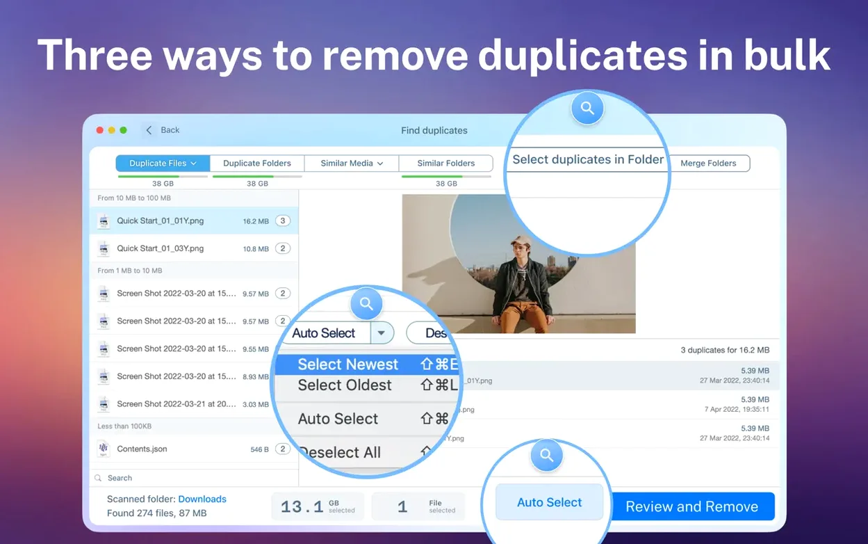 Duplicate File Finder Pro — glimpse 4 Duplicate File Finder Pro usage, image 4