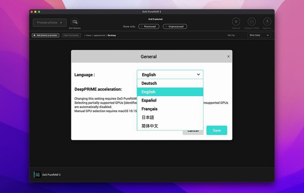 DxO PureRAW 6 — glimpse 1 Overview of DxO PureRAW 6 — dxo pureraw 6 mac download