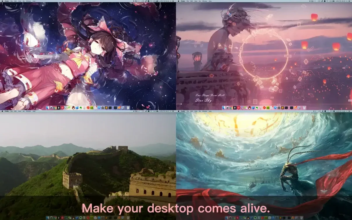 Dynamic Wallpaper Engine visual 1 Overview of Dynamic Wallpaper Engine — dynamic wallpaper engine torrent macos