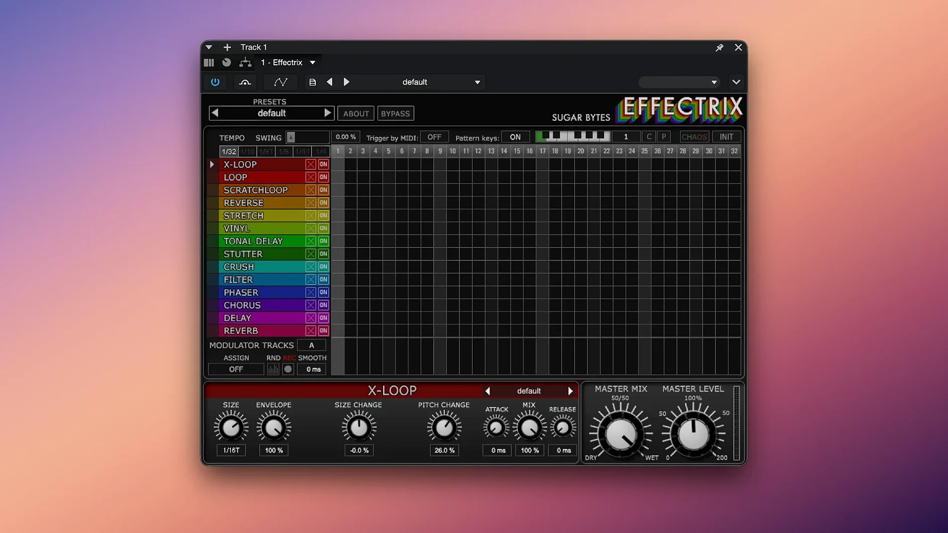 effectrix vst mac — first screen