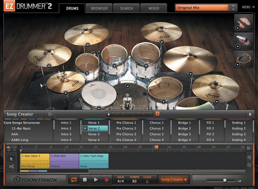 ezdrummer 3 free download — first screen