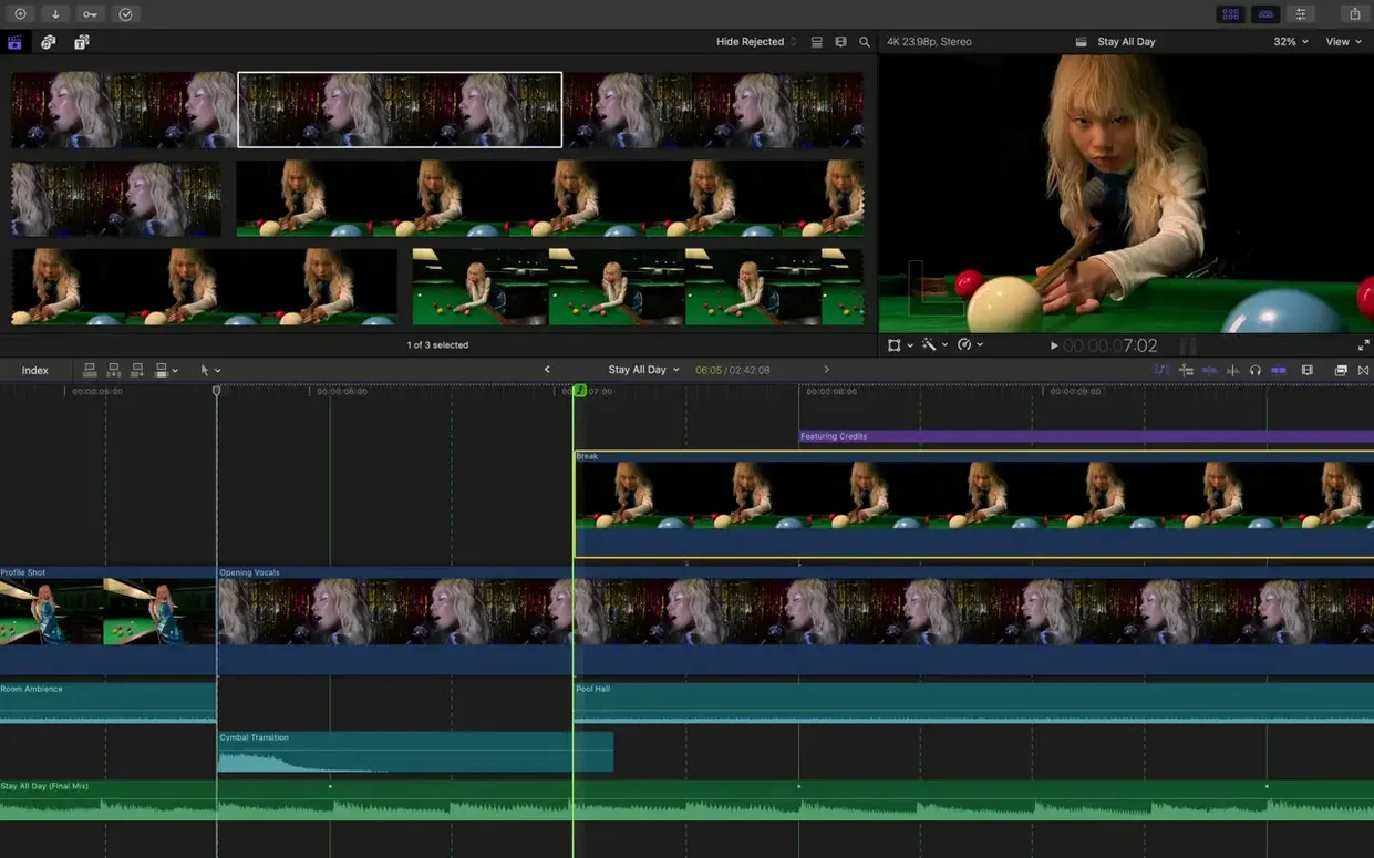 Final Cut Pro — glimpse 2 Final Cut Pro usage, image 2