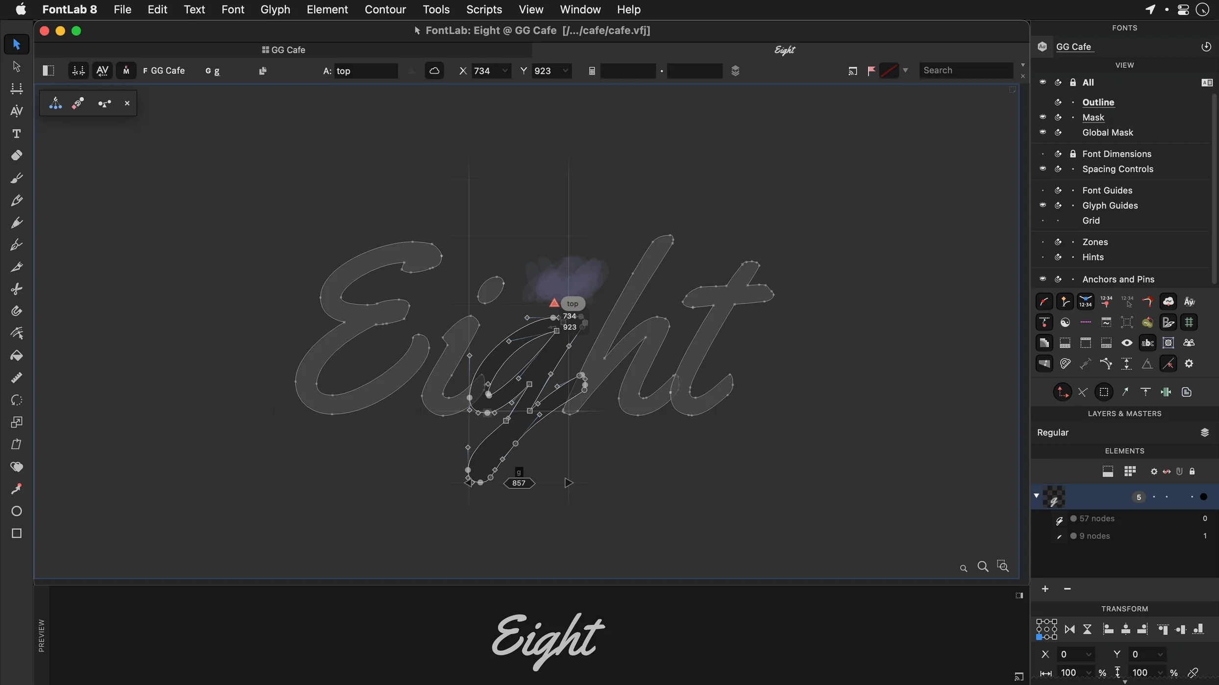 FontLab close-up 2