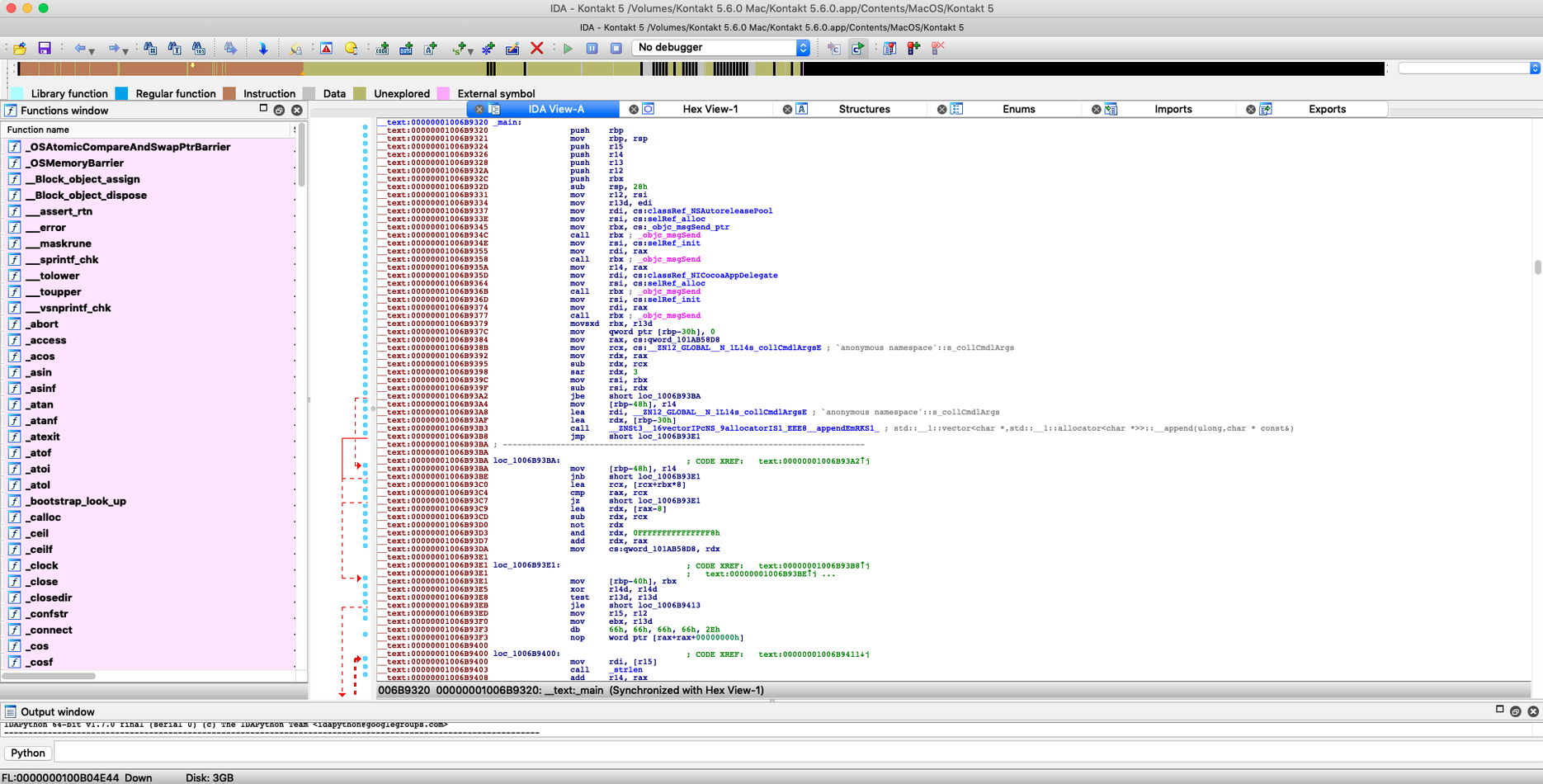 IDA Pro visual 1 ida pro macos free — first screen