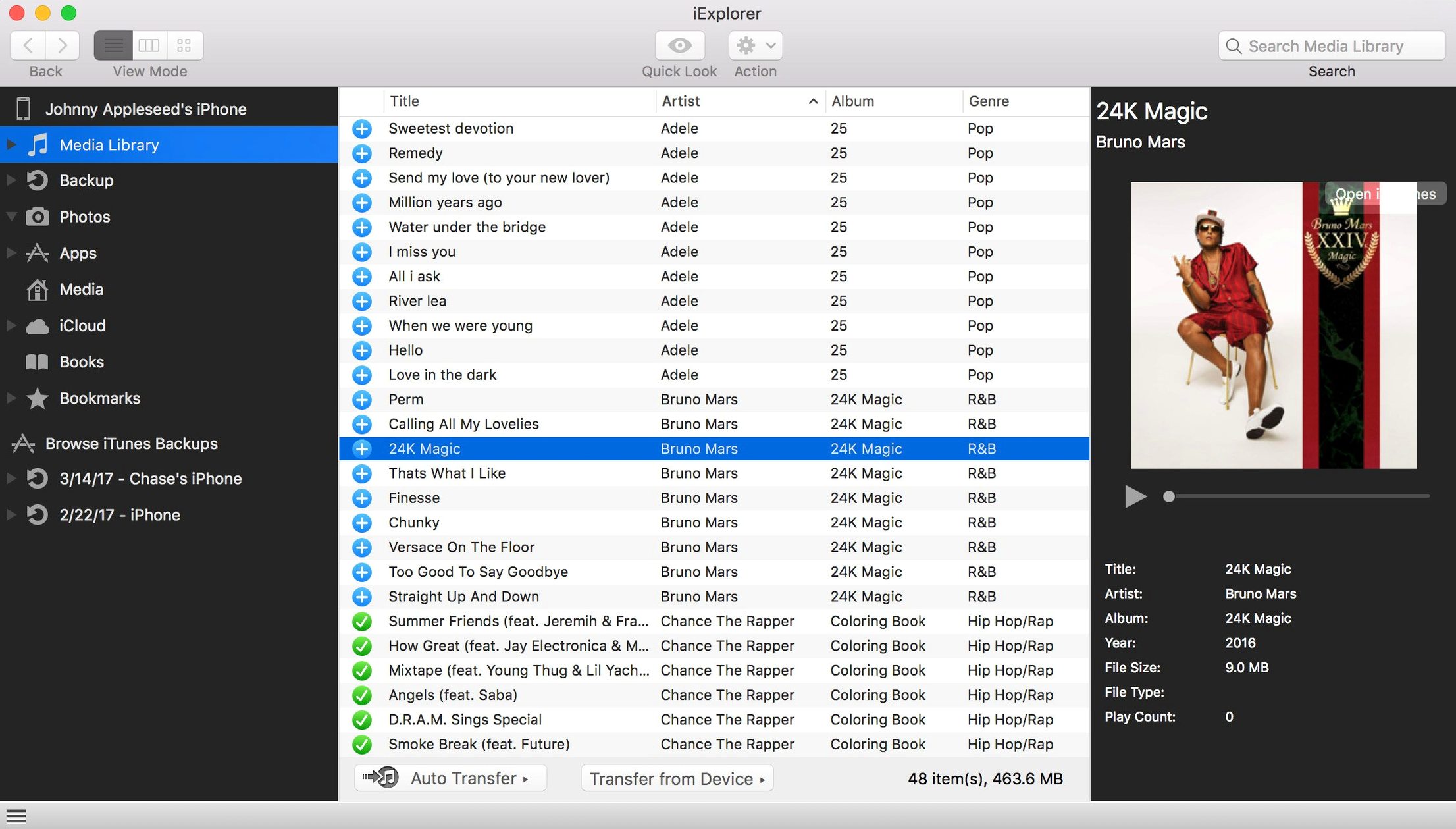 iExplorer — glimpse 3 iExplorer usage, image 3