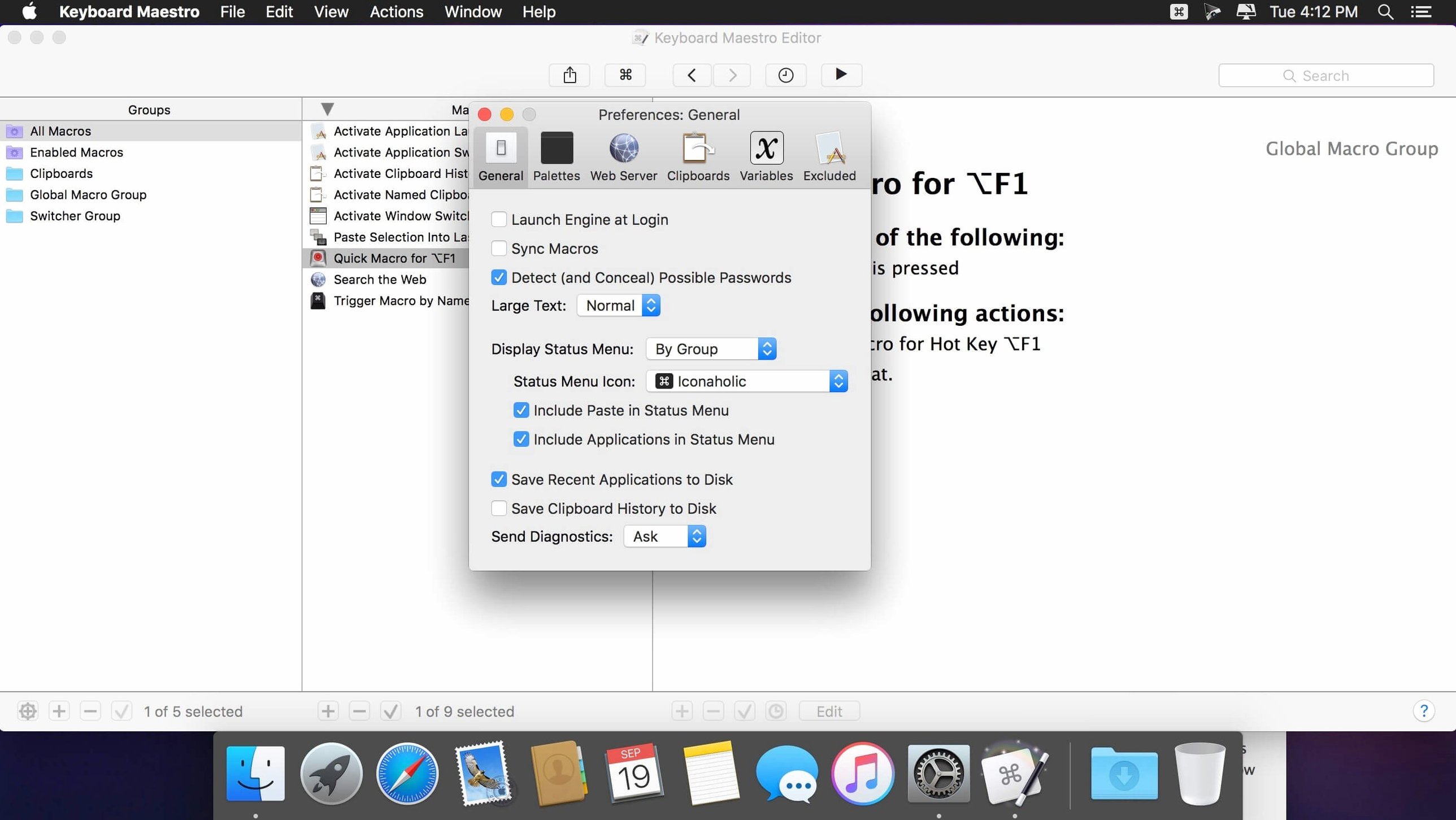Keyboard Maestro — glimpse 2 Keyboard Maestro usage, image 2