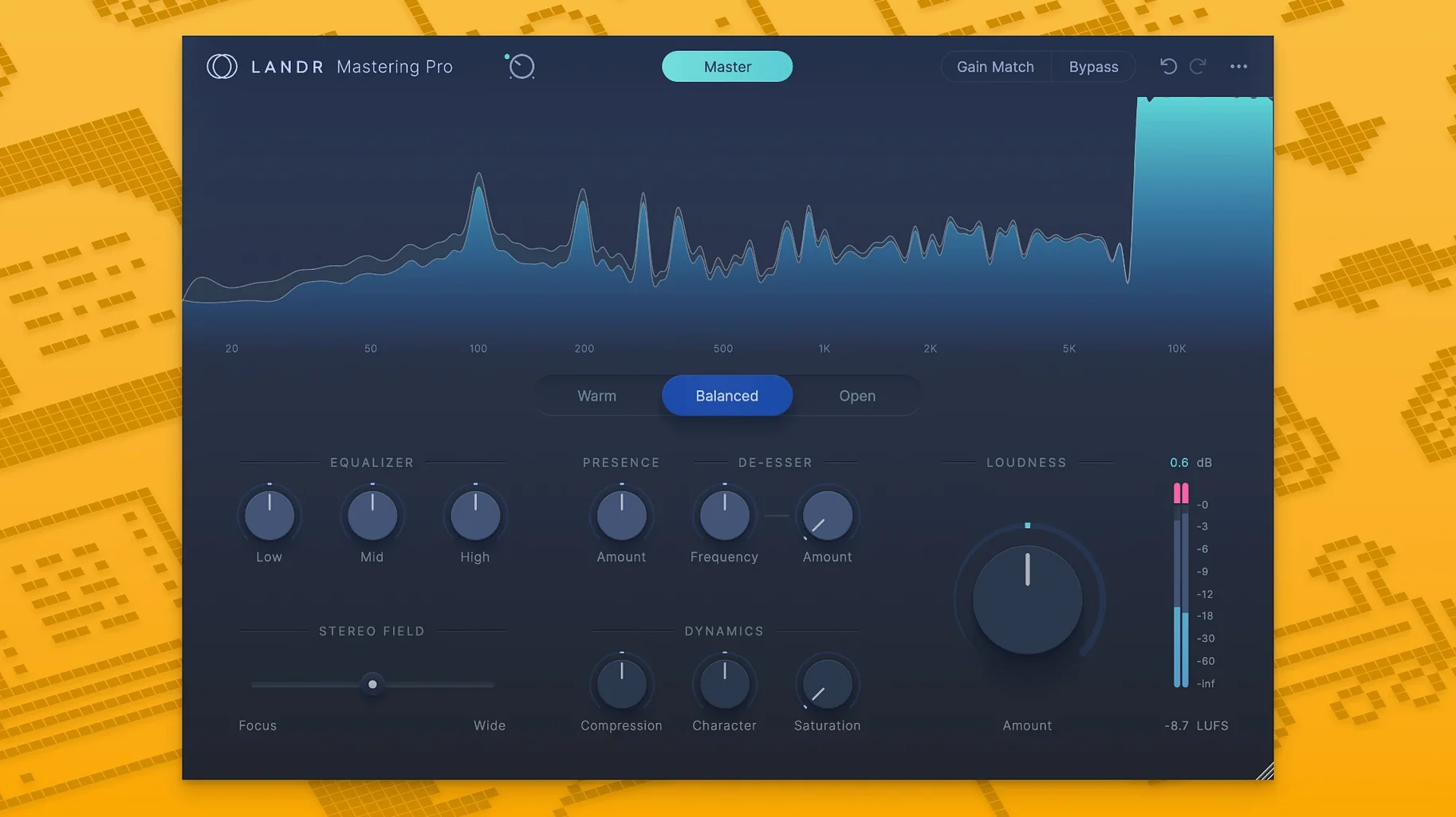 LANDR Mastering Plugin PRO usage, image 2
