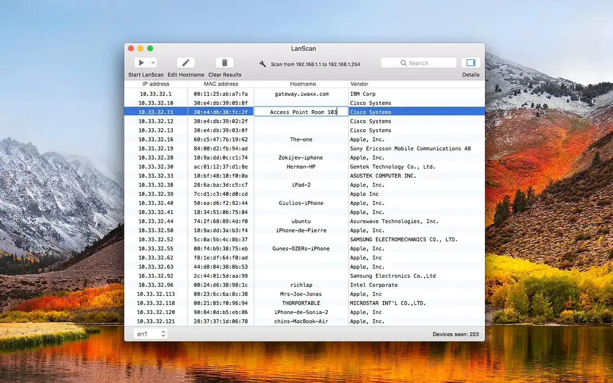 LanScan — glimpse 4 LanScan usage, image 4