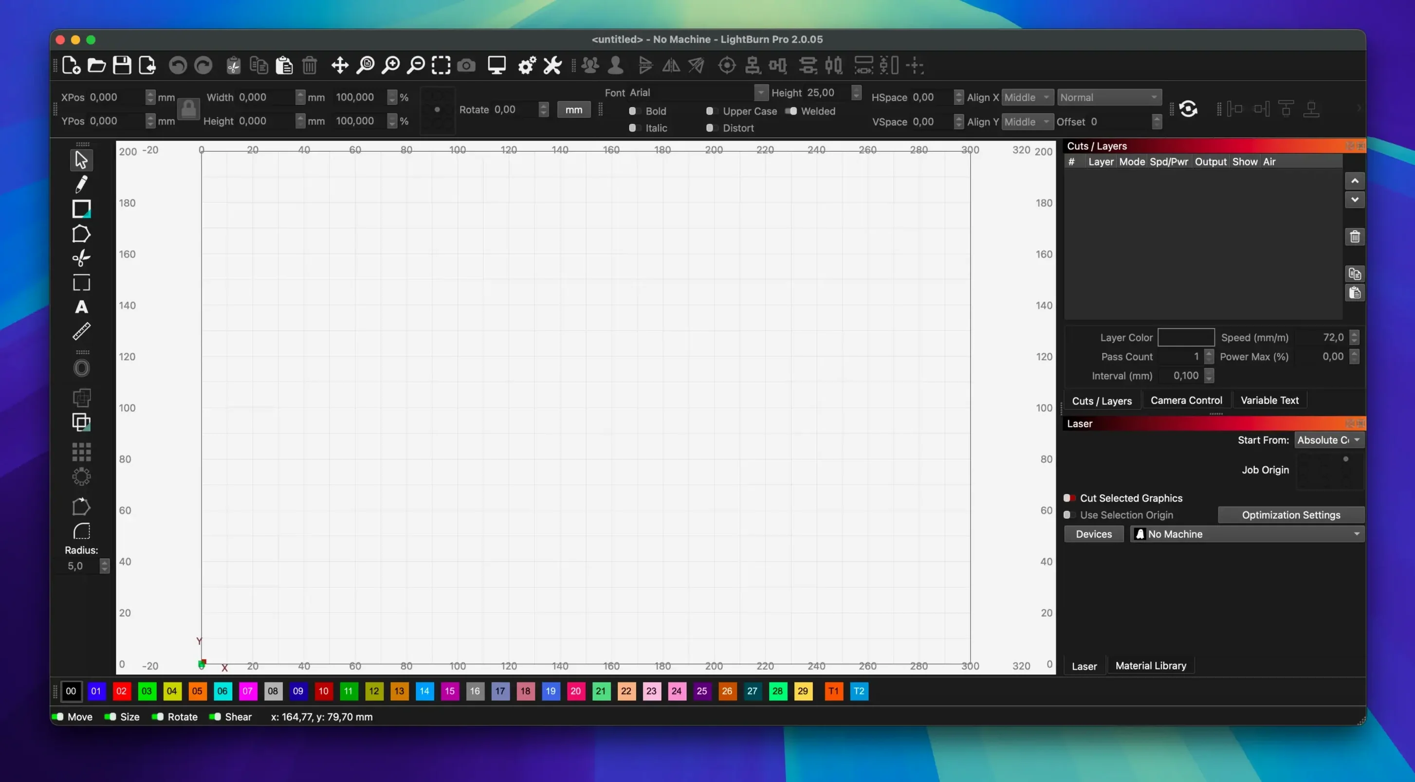 lightburn mac download — first screen