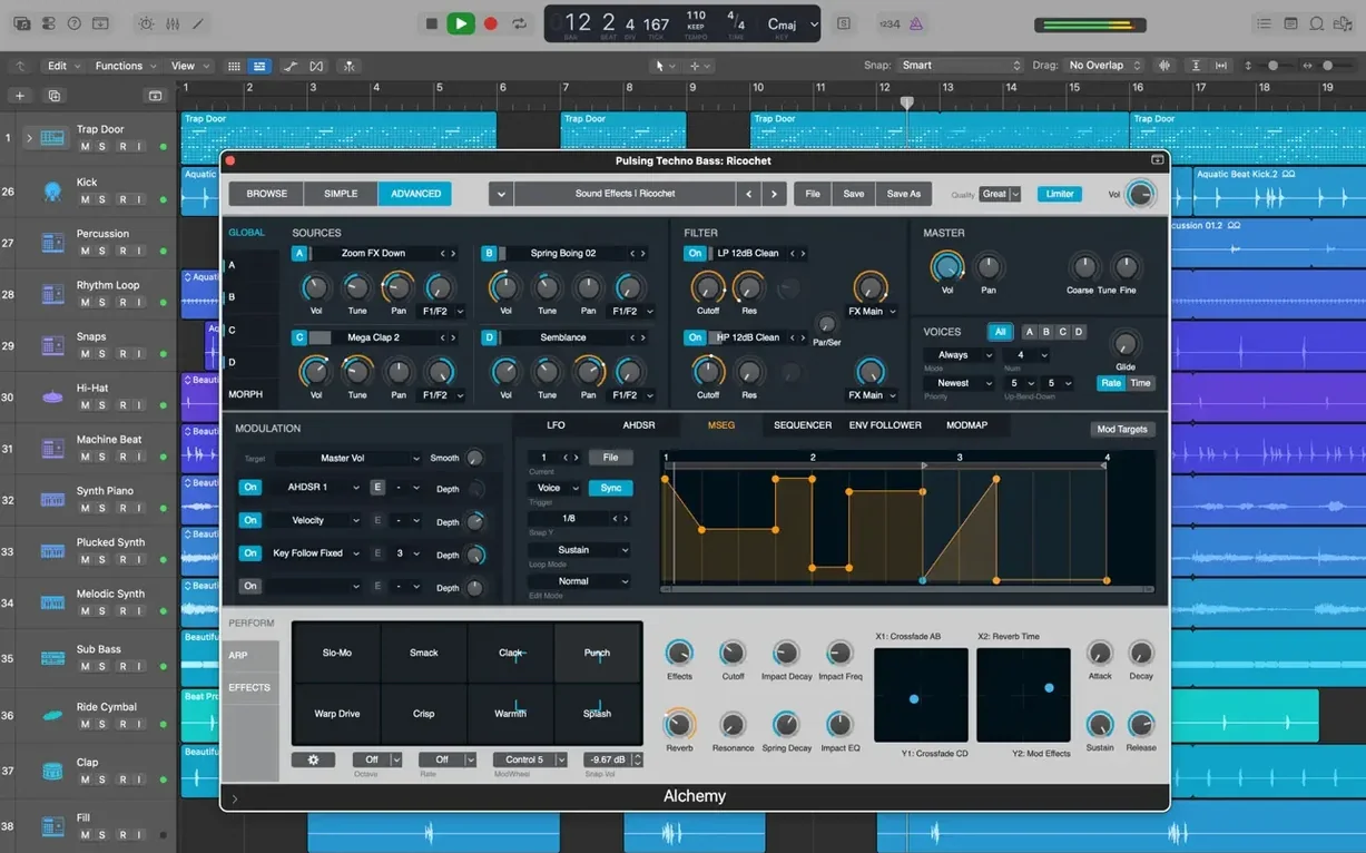 Logic Pro visual 8 Logic Pro close-up 8
