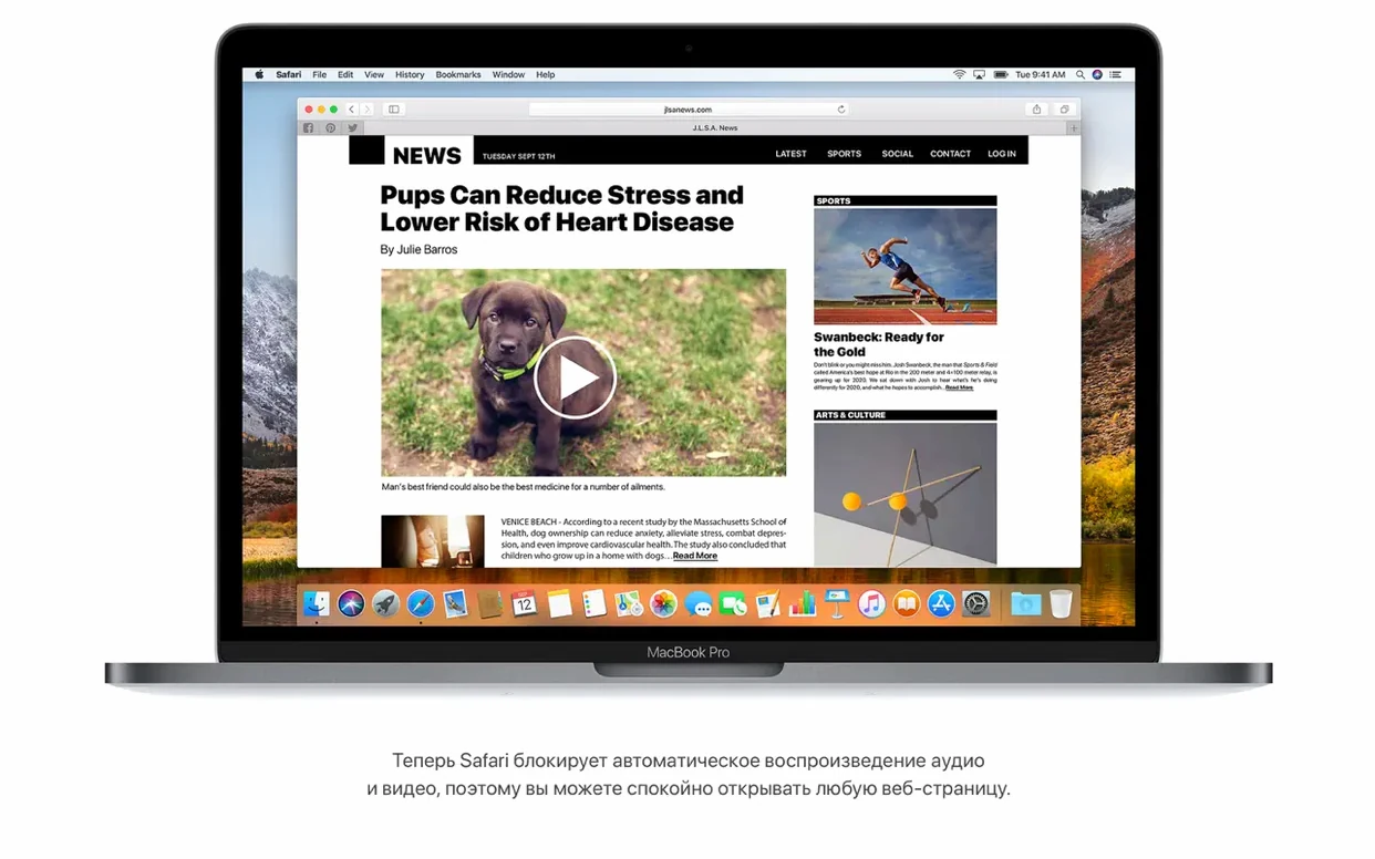macOS High Sierra visual 2 macOS High Sierra close-up 2