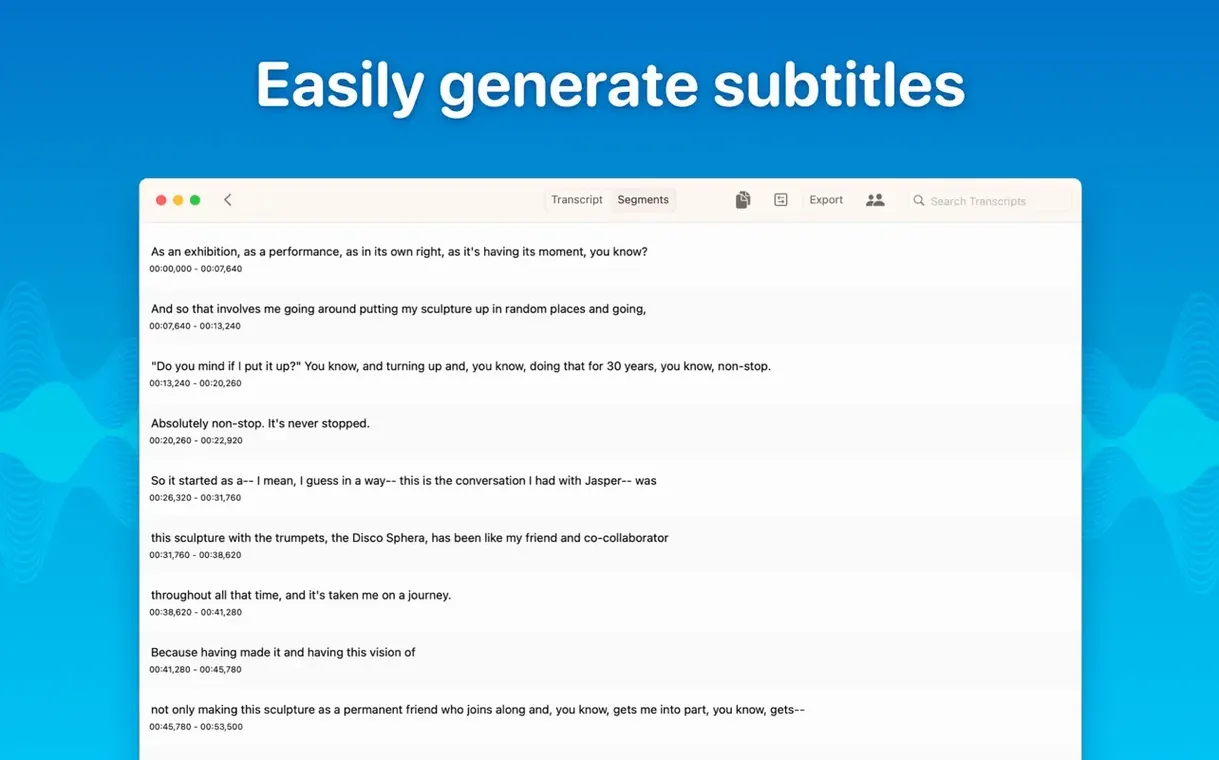 MacWhisper — glimpse 3 MacWhisper usage, image 3
