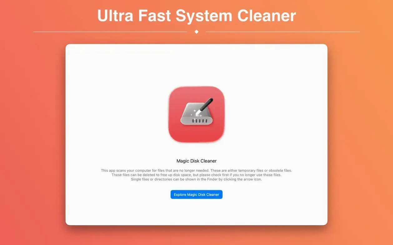 Magic Disk Cleaner — glimpse 2 Magic Disk Cleaner usage, image 2