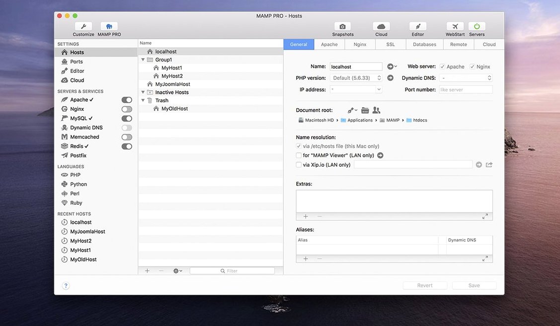 MAMP PRO visual 1 mamp pro 6 download — first screen
