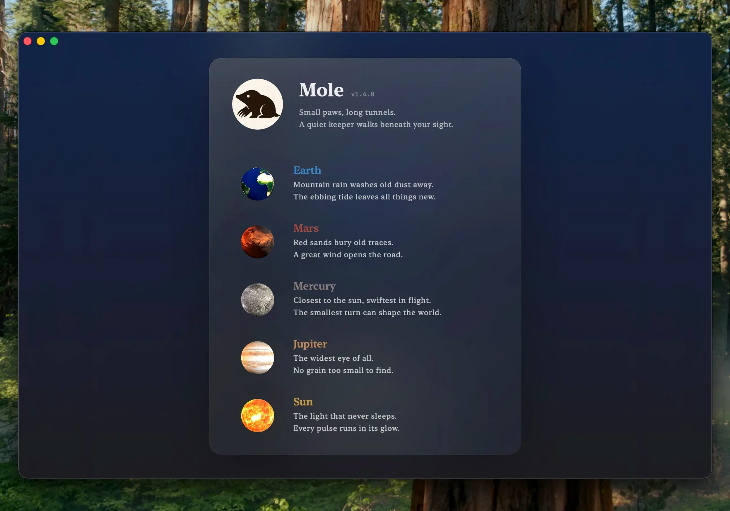 Mole — glimpse 6 Mole usage, image 6