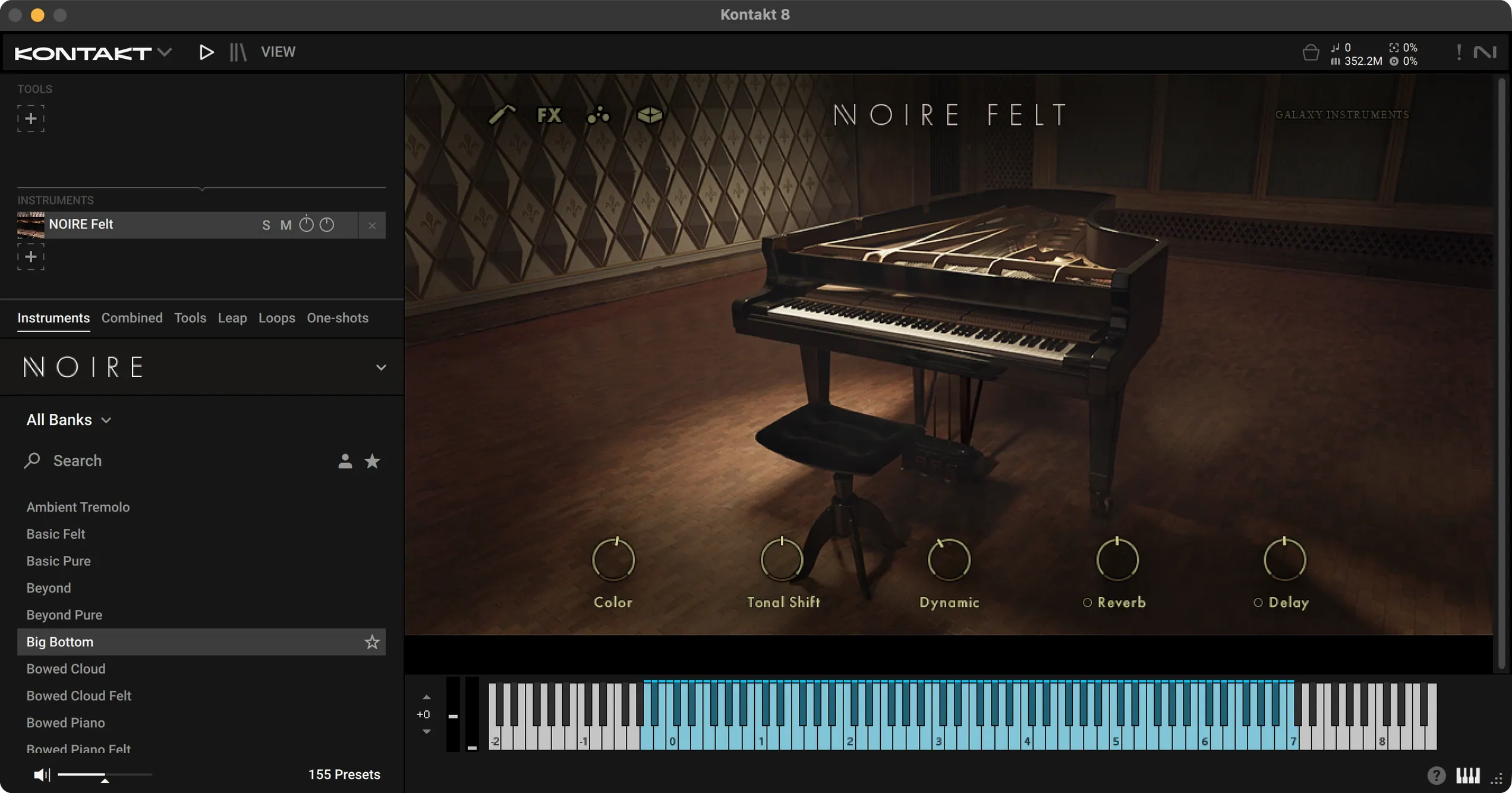 Native Instruments Noire KONTAKT — glimpse 3 Native Instruments Noire KONTAKT usage, image 3