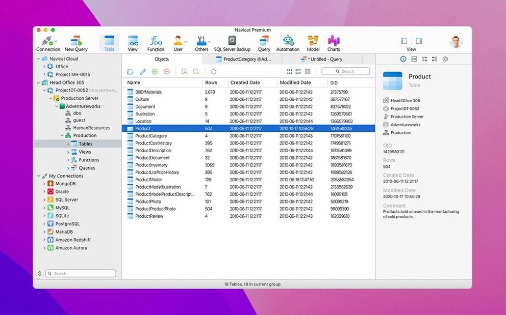 Navicat Premium — glimpse 1 Overview of Navicat Premium — navicat premium