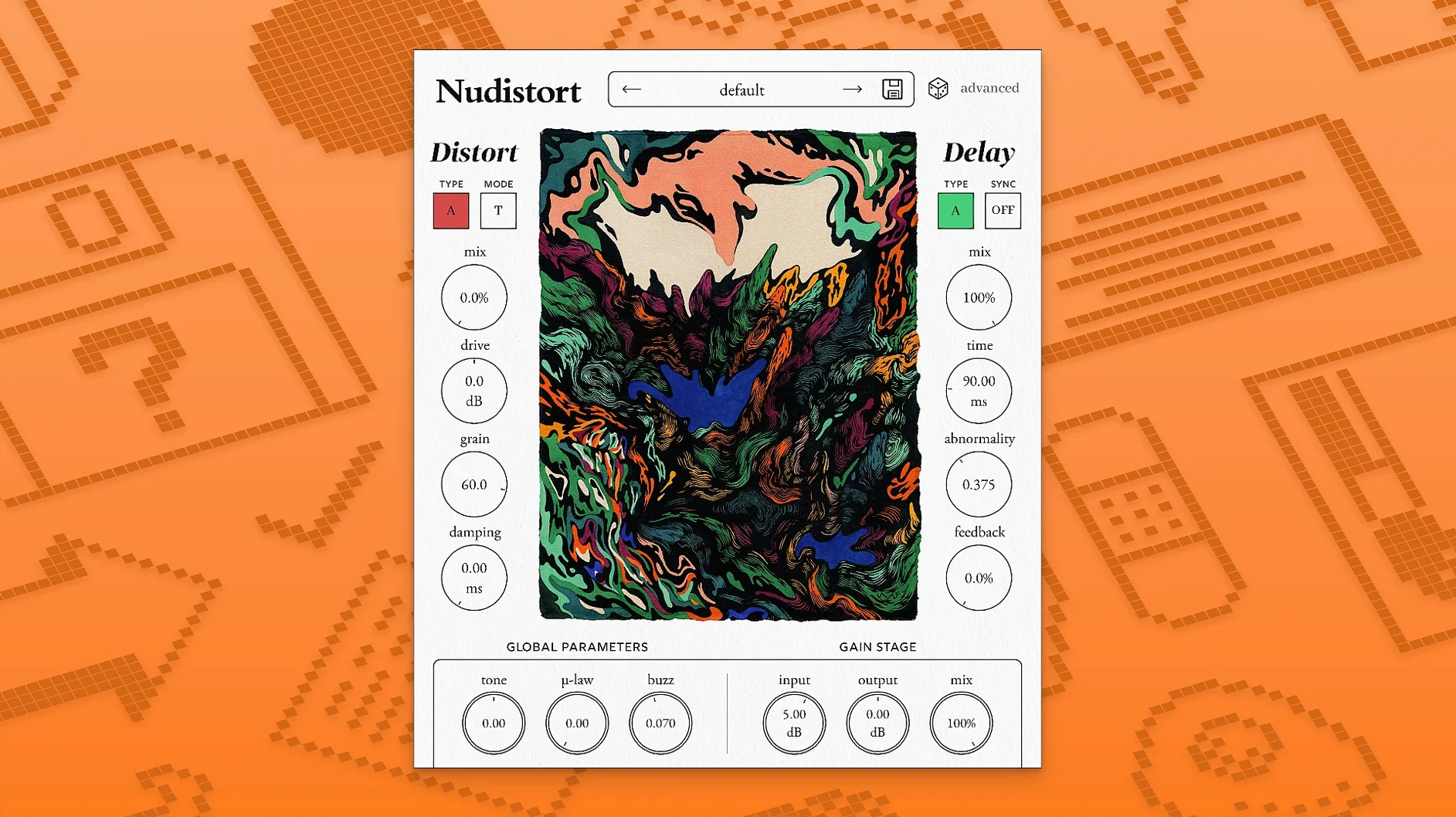 Nudist Audio Nudistort visual 1 nudistort — first screen