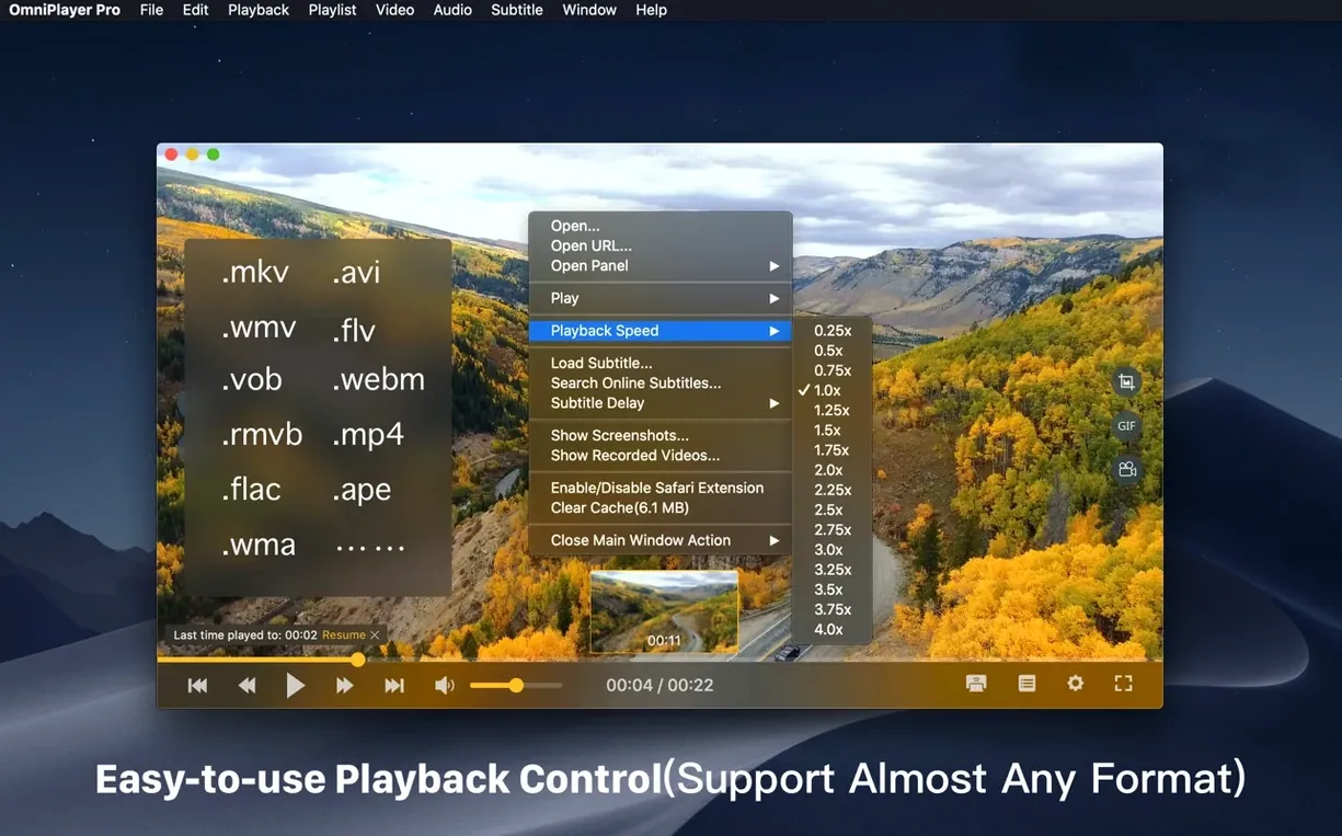 Overview of OmniPlayer: MKV Video Player Pro — *.mkv