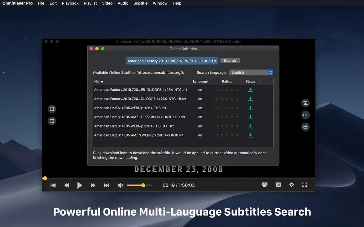 OmniPlayer: MKV Video Player Pro close-up 4
