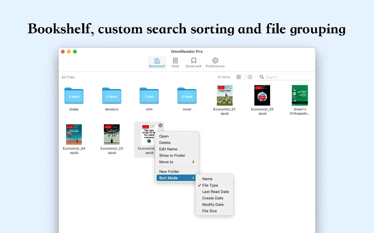 OmniReader Pro — glimpse 1 omnireader pro mac — first screen
