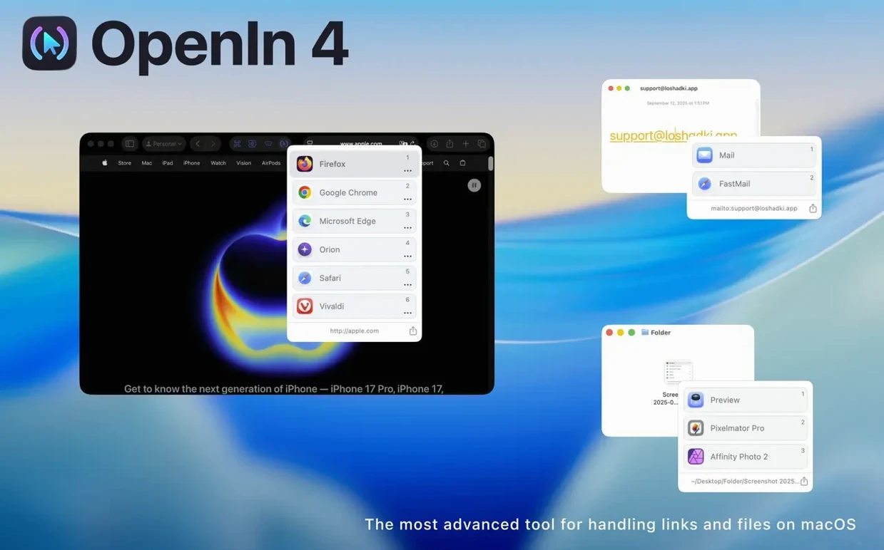 OpenIn - Advanced Link Handler visual 1 Overview of OpenIn - Advanced Link Handler — openin - advanced link handler mac download