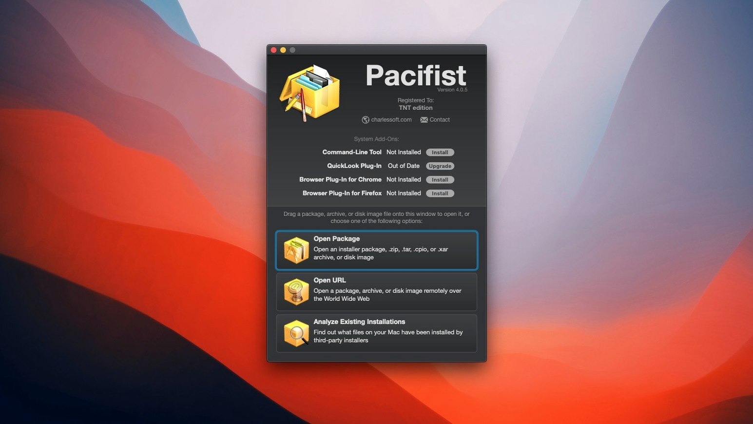 Pacifist — glimpse 1 Overview of Pacifist — mac pacifist
