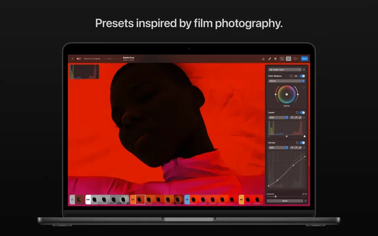 Photomator visual 6 Photomator close-up 6