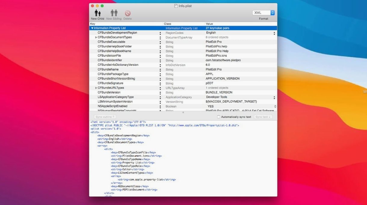 PlistEdit Pro — glimpse 1 Overview of PlistEdit Pro — plist edit pro