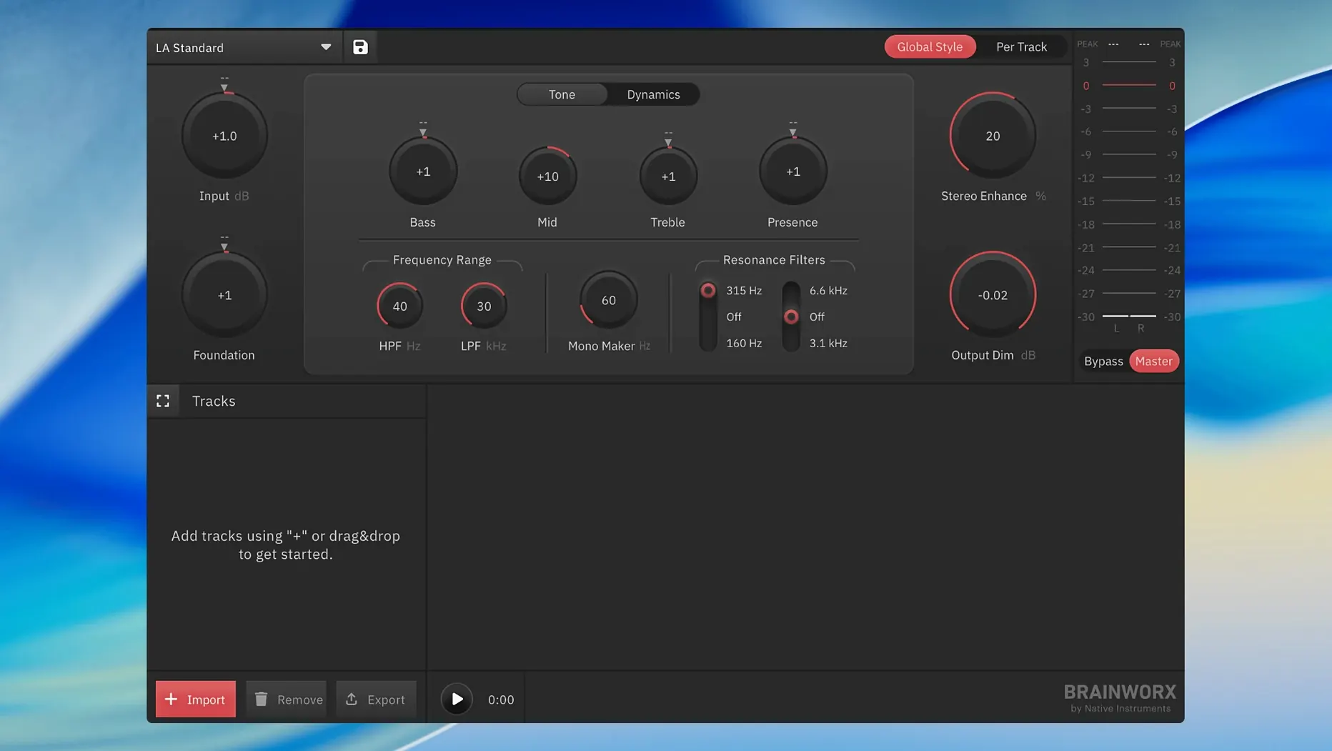 Plugin Alliance Brainworx bx_mastering studio visual 2 Plugin Alliance Brainworx bx_mastering studio close-up 2